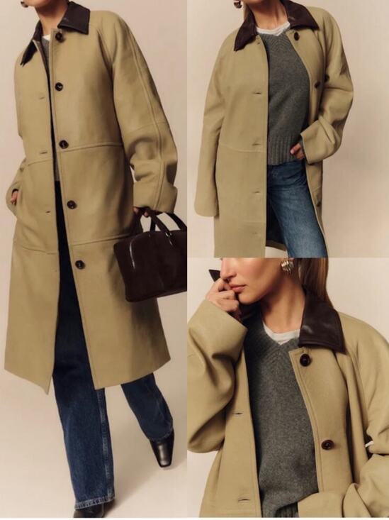 Reformation Jackets & Blazers - Reformation Veda Beck Leather Trench Coat - NWT NEW